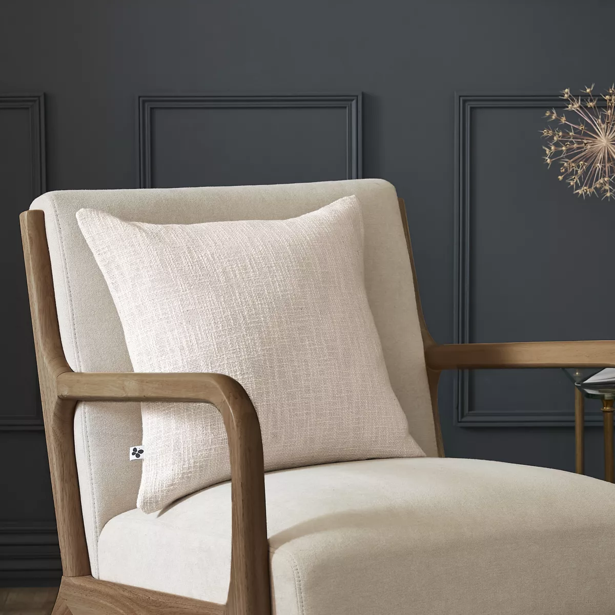 Cojín cuadrado algodón (45 x 45 cm) Sixtine Beige 