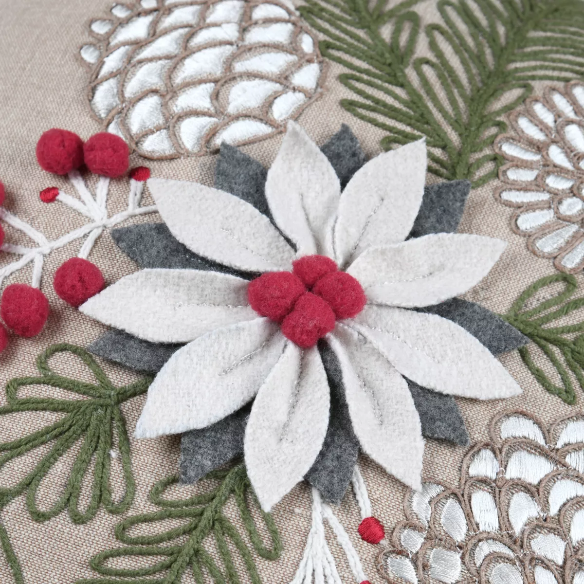 Cuscino di Natale cotone e lana (45 x 45 cm) Winty Naturale