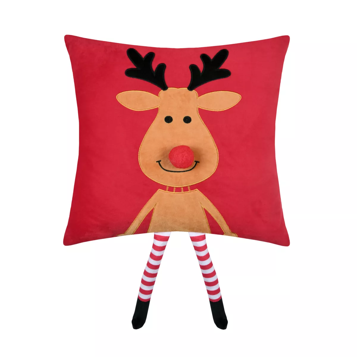 Cuscino di Natale quadrato in velluto (45 x 45 cm) Edgard Renna Caramello