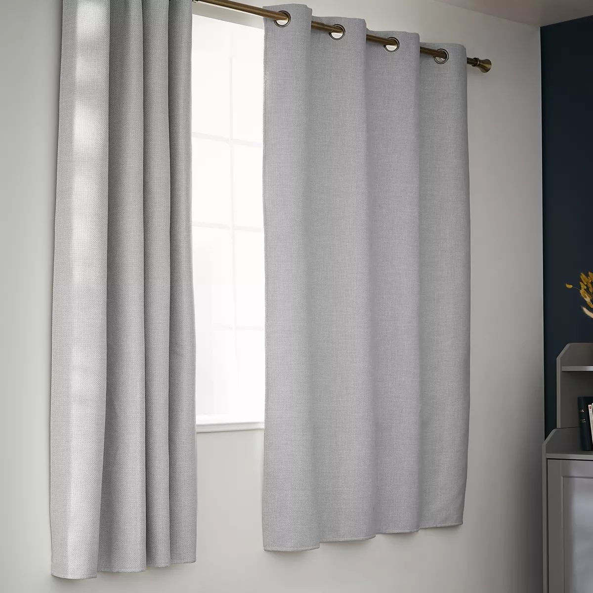 Cortina opaca térmica (140 x 180 cm) Alba Gris