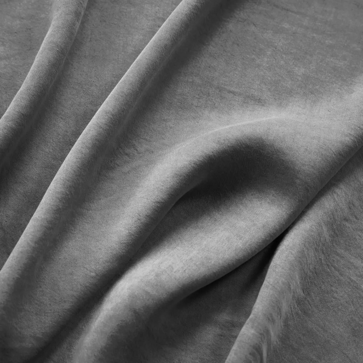 Drap housse lyocell Tencel™ (90 x 190 cm) Olivia Gris granit