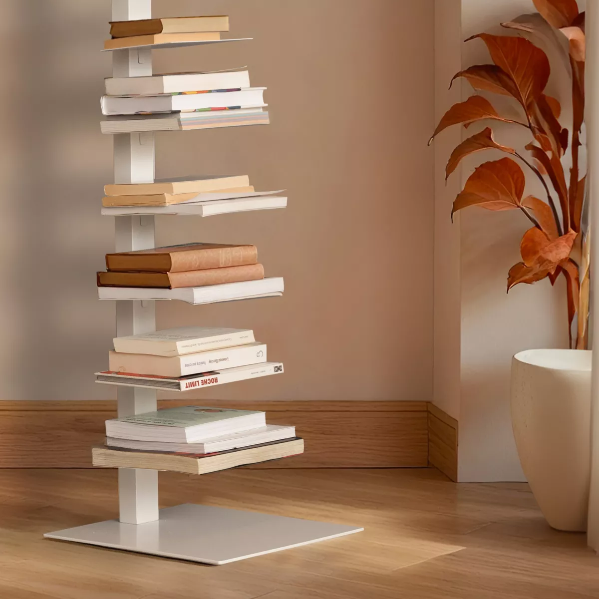 Scaffale di stoccaggio a 10 ripiani (Alt 150 cm) Book Bianco