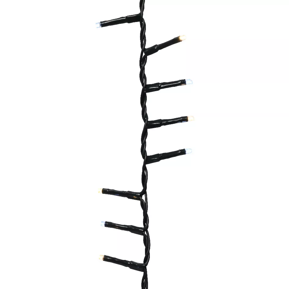 Guirlande lumineuse 45 m 2000 LED câble vert NewLuxe Bicolore Blanc chaud/froid