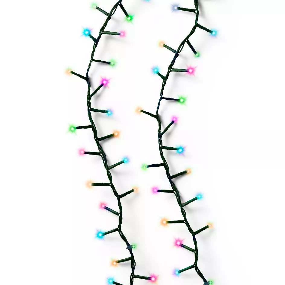 Guirlande lumineuse 60 m 3000 LED câble vert NewLuxe Multicolore pastel