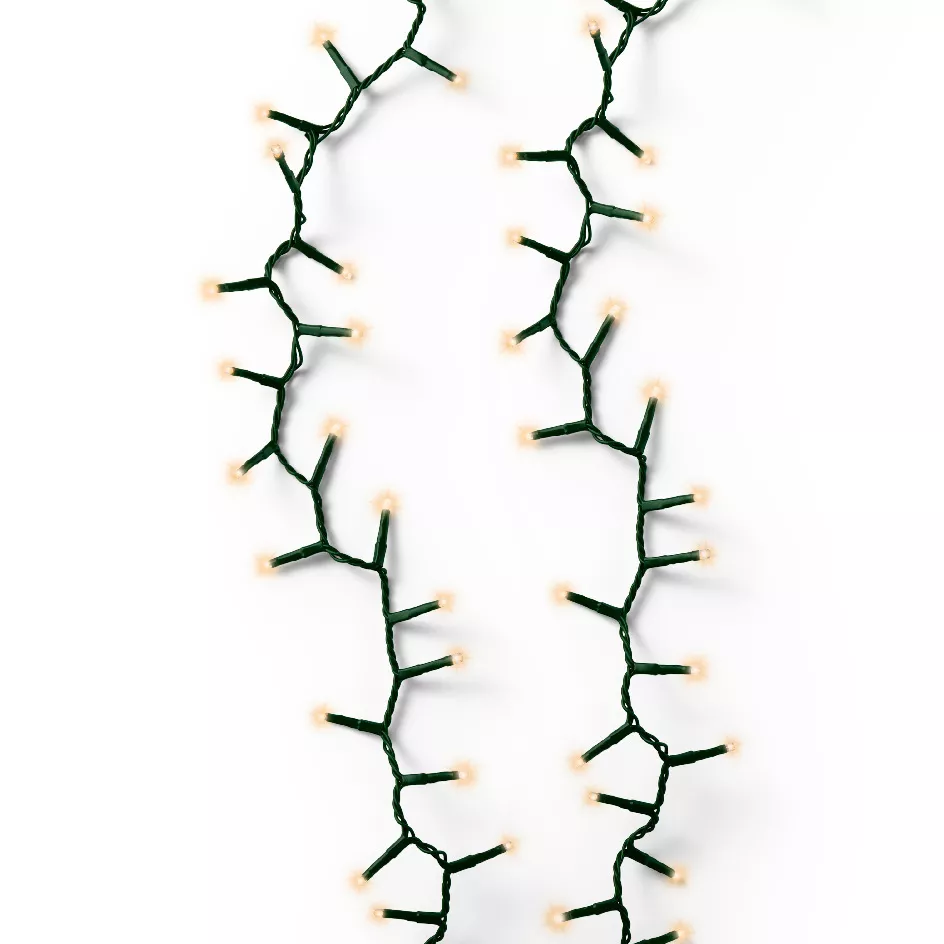 Guirlande lumineuse 60 m 3000 LED câble vert NewLuxe Blanc chaud doré