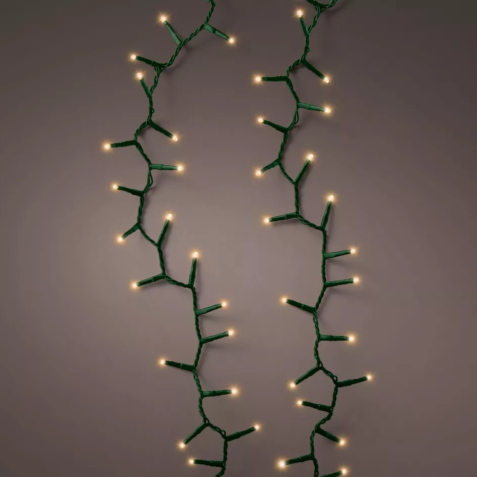 Guirlande lumineuse 60 m 3000 LED câble vert NewLuxe Blanc chaud doré