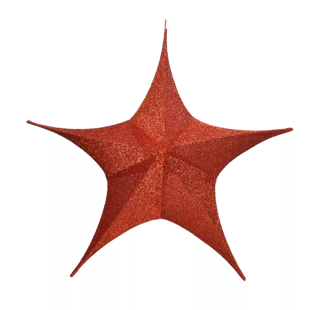 Suspension géante (D135 cm) Étoile de Noël Rouge