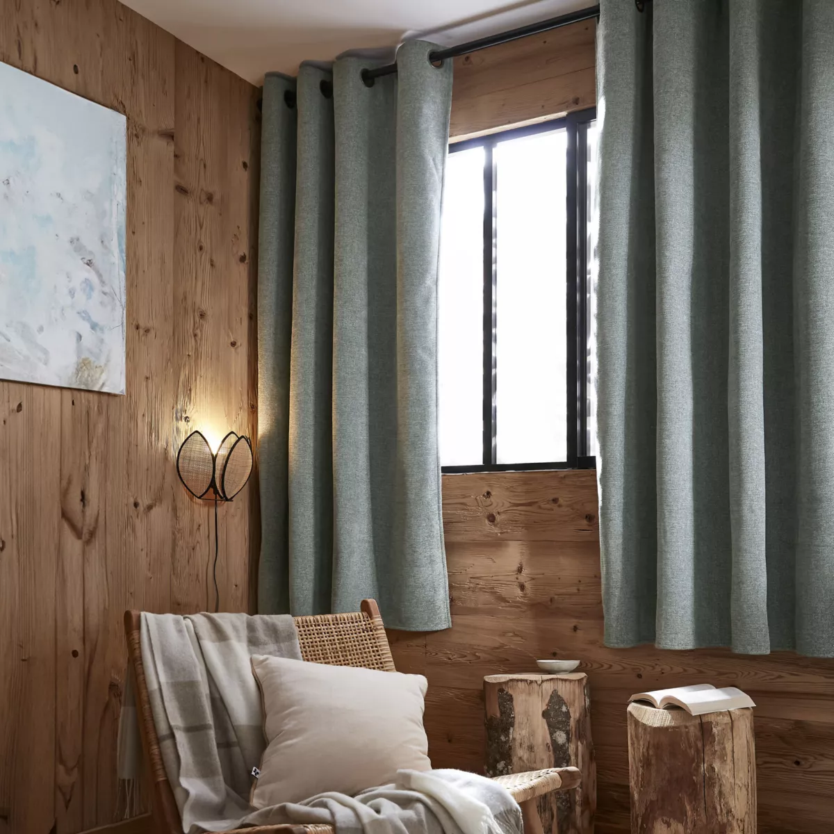 Rideau occultant isolant Total Blackout (140 x 180 cm) Magnus Gris titane