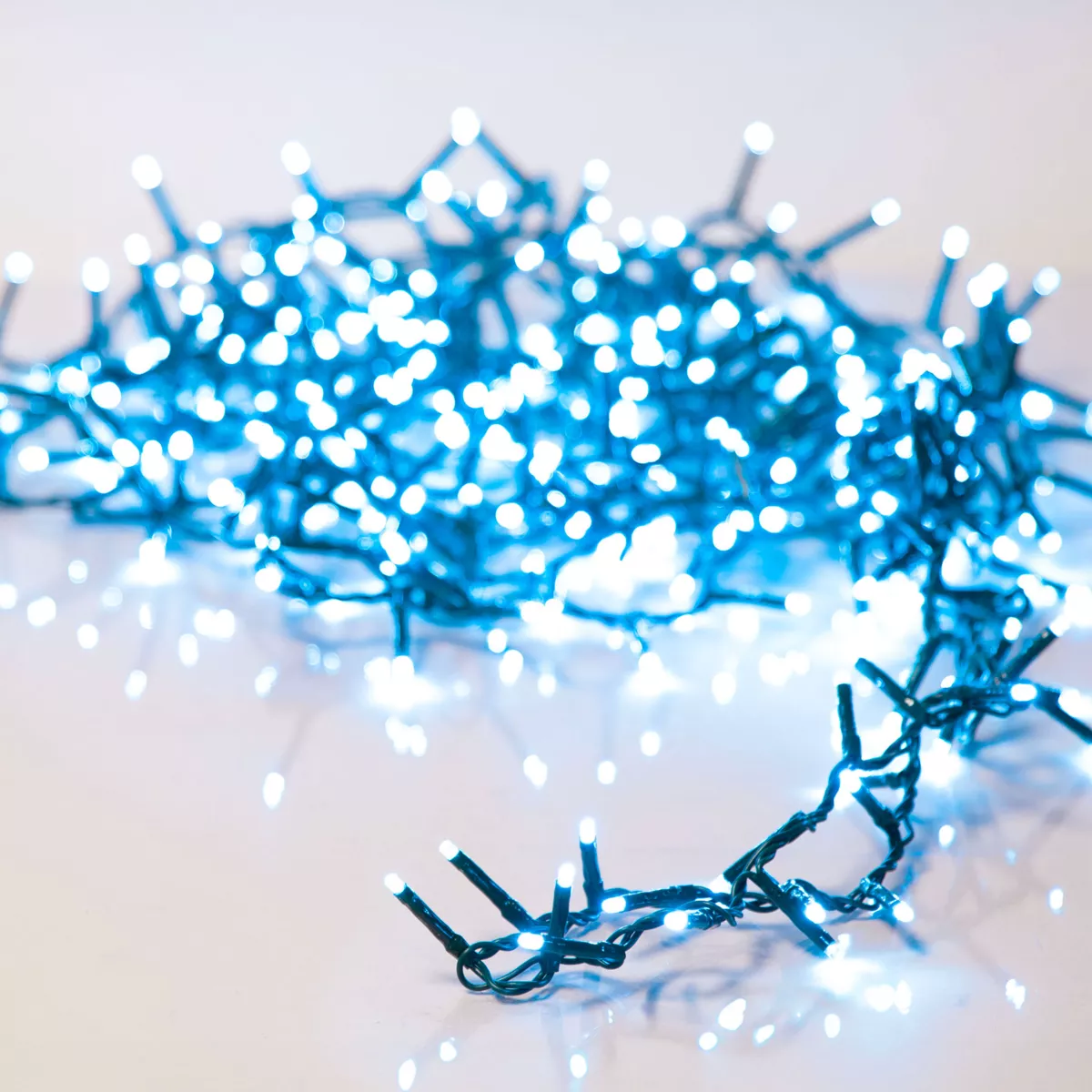 Guirnalda luminosa 22,5 m 1000 LED cable verde Lujo Azul