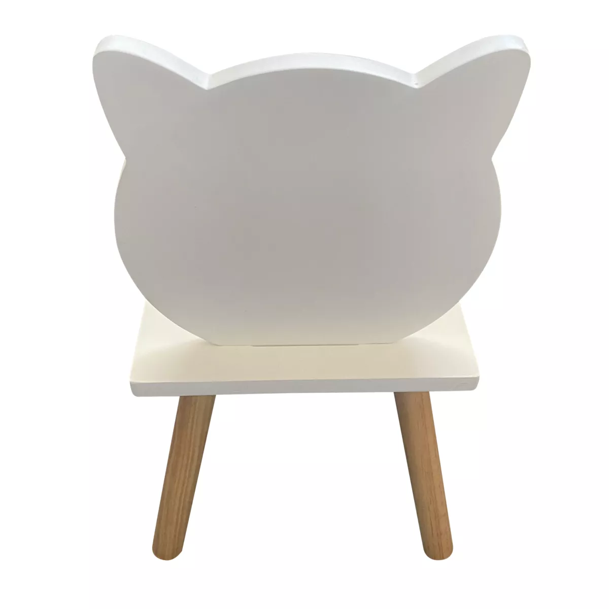 Sedia bambini legno (Alt 46 cm) Gattino Bianco