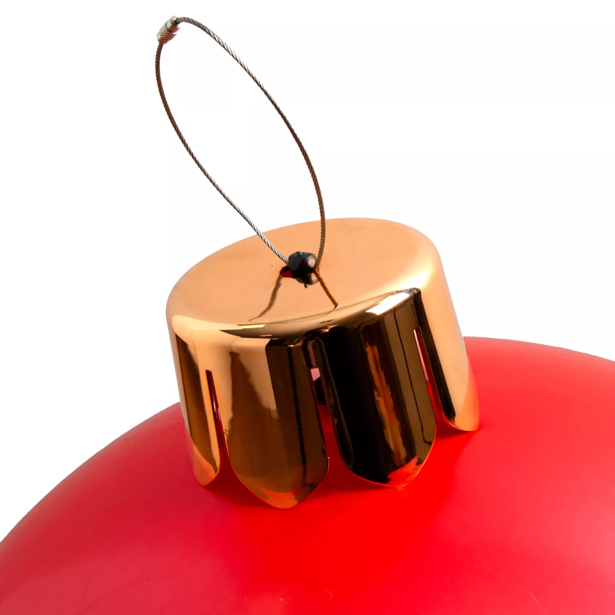 Grande boule de Noël gonflable (D65 cm) Rouge