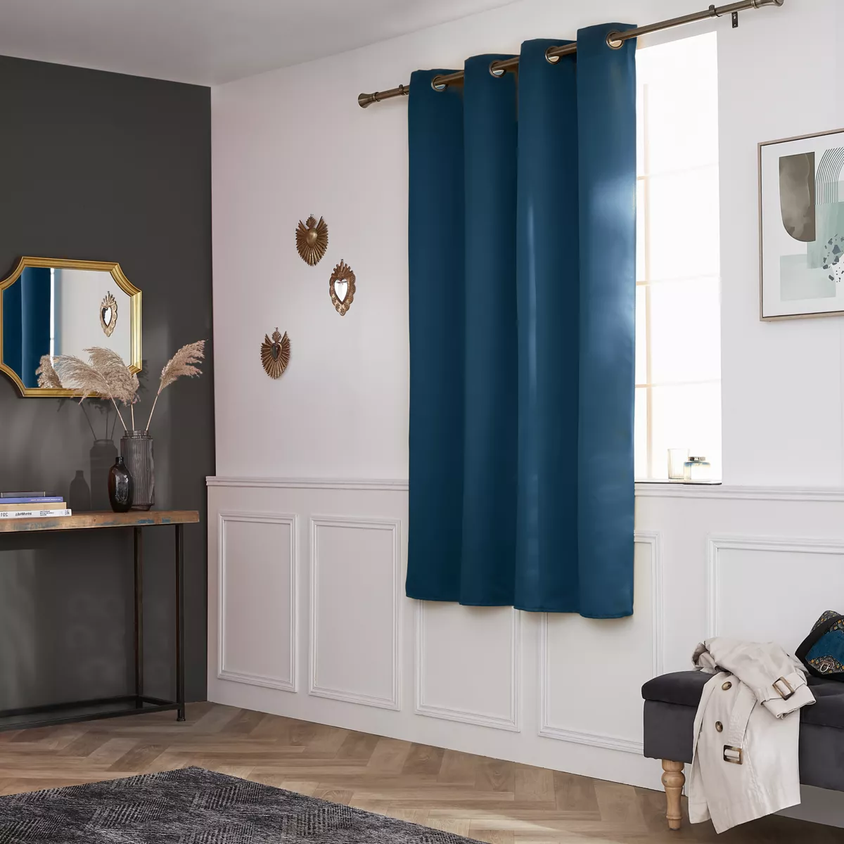 Tenda oscurante (140 x 240 cm) Dark Blu petrolio