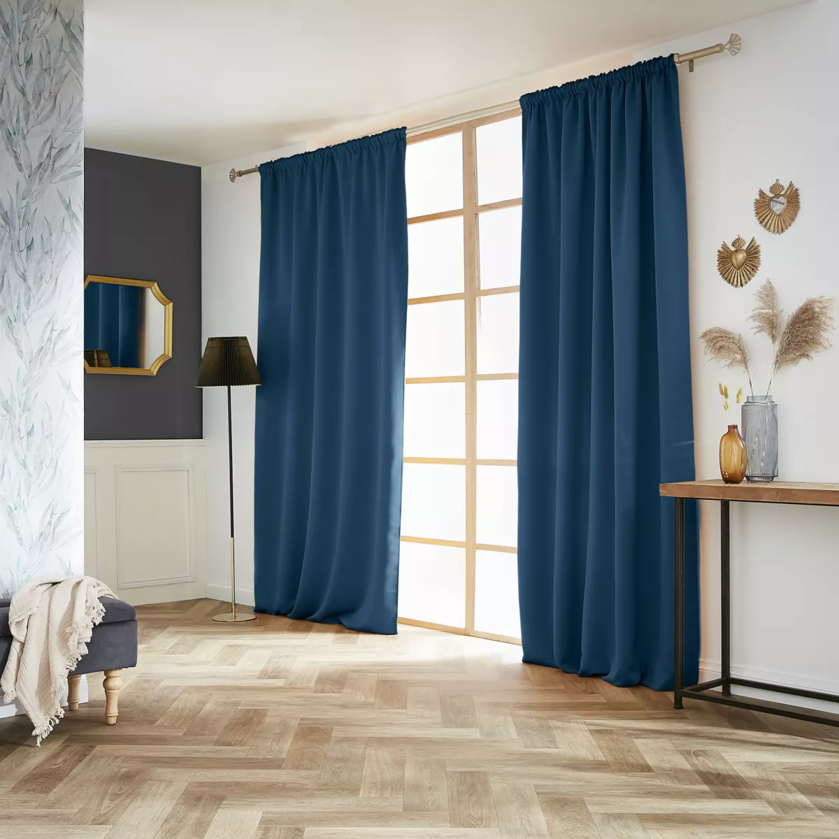Tenda oscurante (140 x 260 cm) Dark Blu petrolio