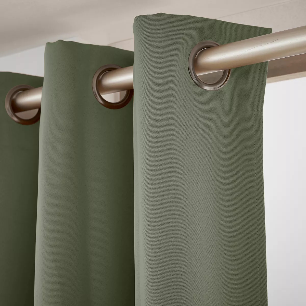 Cortina oscurecedora (140 x 280 cm) Dark Verde caqui 
