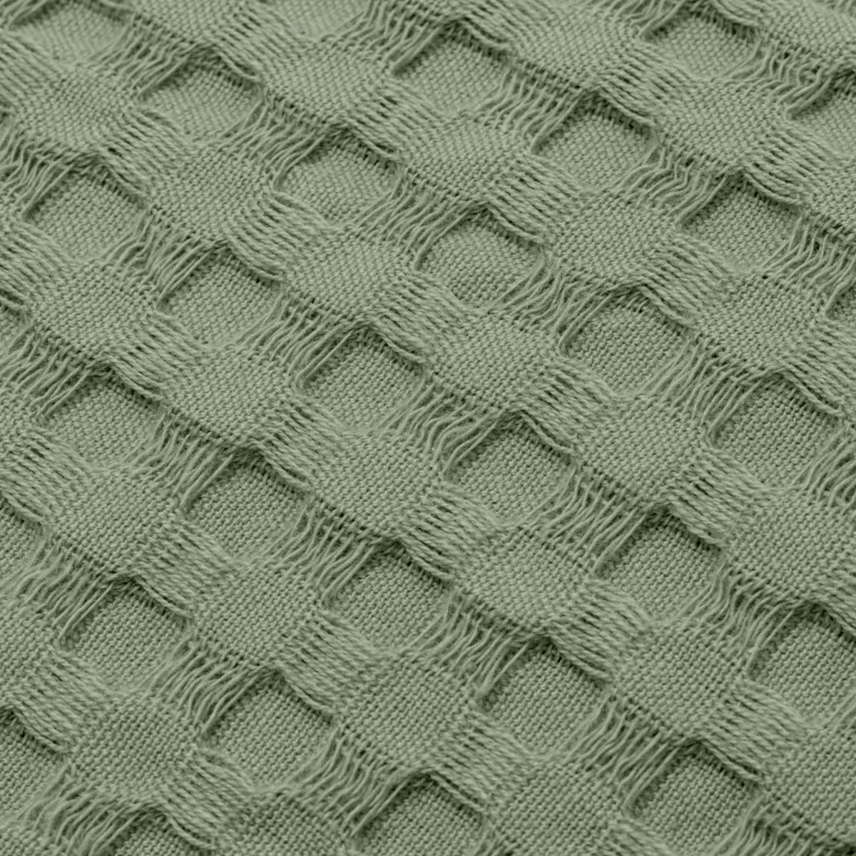 Cubrecama algodón nido de abeja (180 x 220 cm) Maya Verde romero