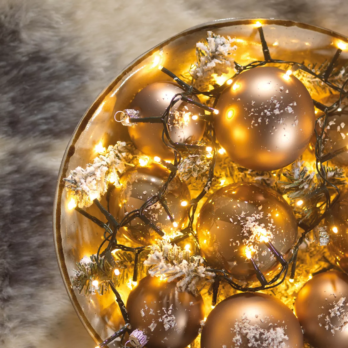 Catena luminosa 1000 LED Compact bianco caldo