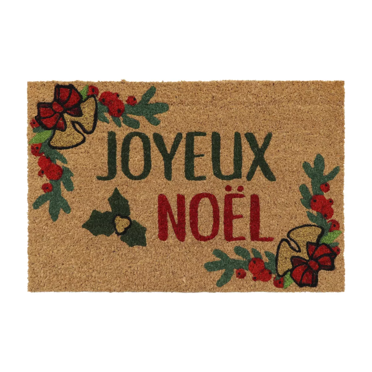 Paillasson de Noël coco (40 x 60 cm) Joyeux Noël Multicolore