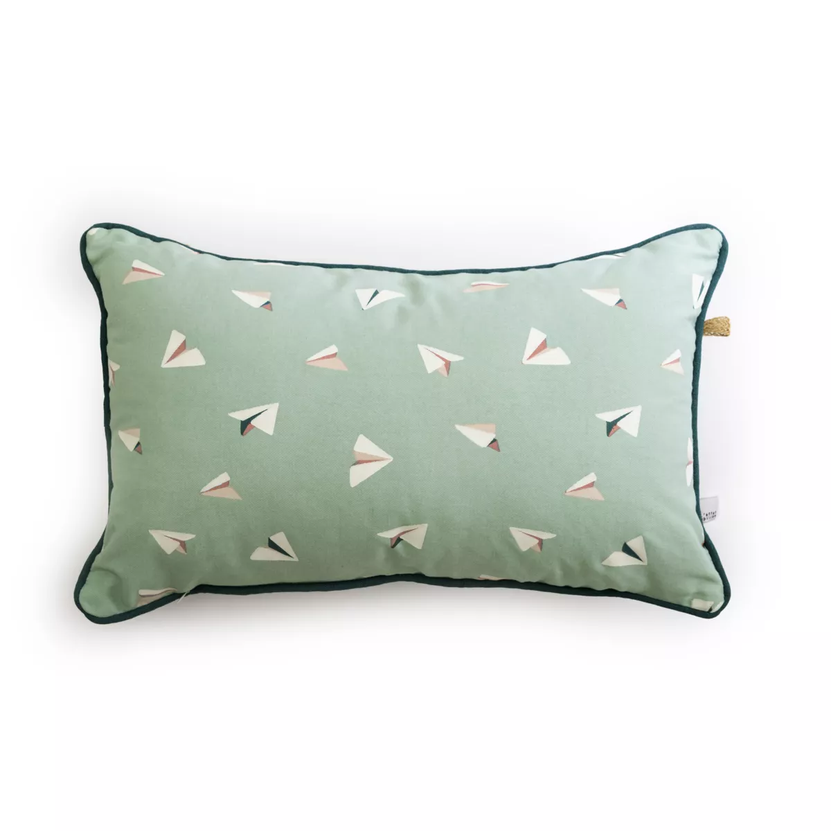 Coussin dŽhoussable avec pompons 30 x 50 cm Coton PETITS PAPIERS