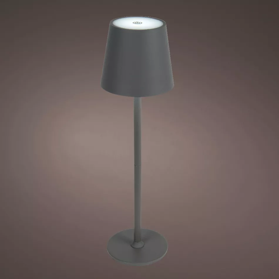 Lampada da tavolo senza fili ricaricabile USB 48 LED (H37 cm) Brooklyn Grigio