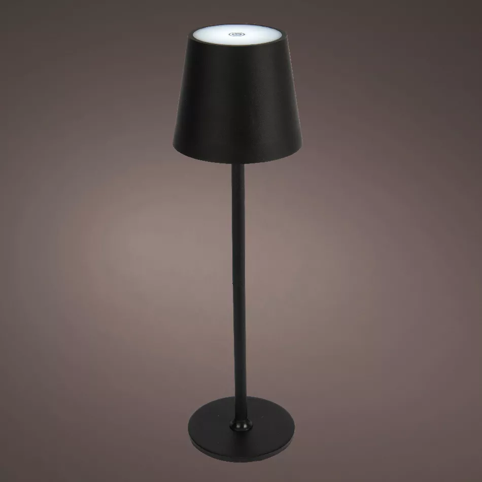 Lampe de table sans fil rechargeable USB 48 LED (H37 cm) Brooklyn Noir