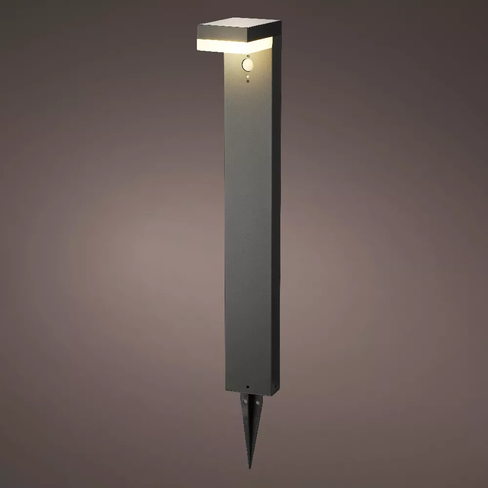 Paletto da giardino solare 40 LED 600 lumen (H70 cm) Elite Grigio antracite