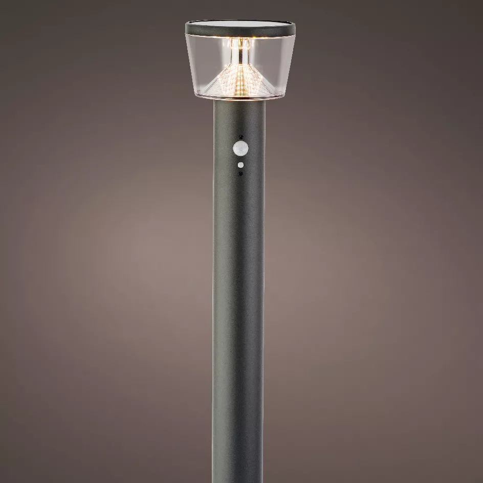 Borne de jardin solaire 600 lumens (H94 cm) Orion lux Gris anthracite