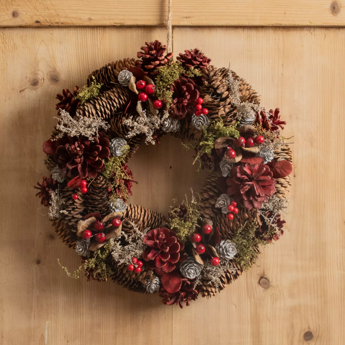 Couronne de Noël décorée Pompin 1