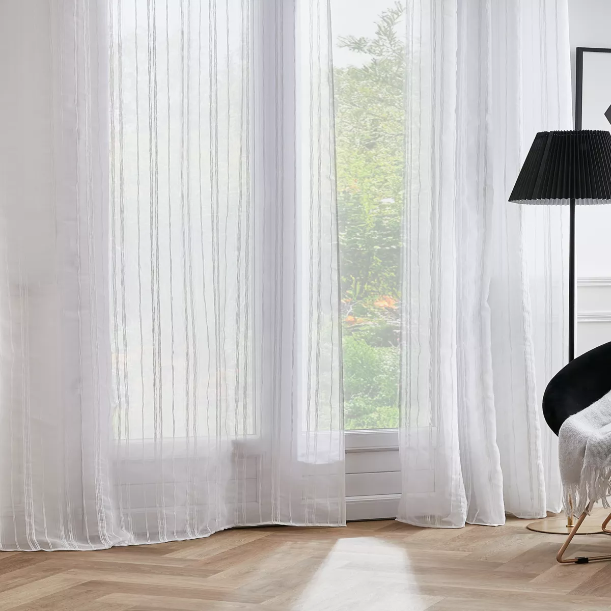 Visillo con ojales (180 x 240 cm) Théo Blanco
