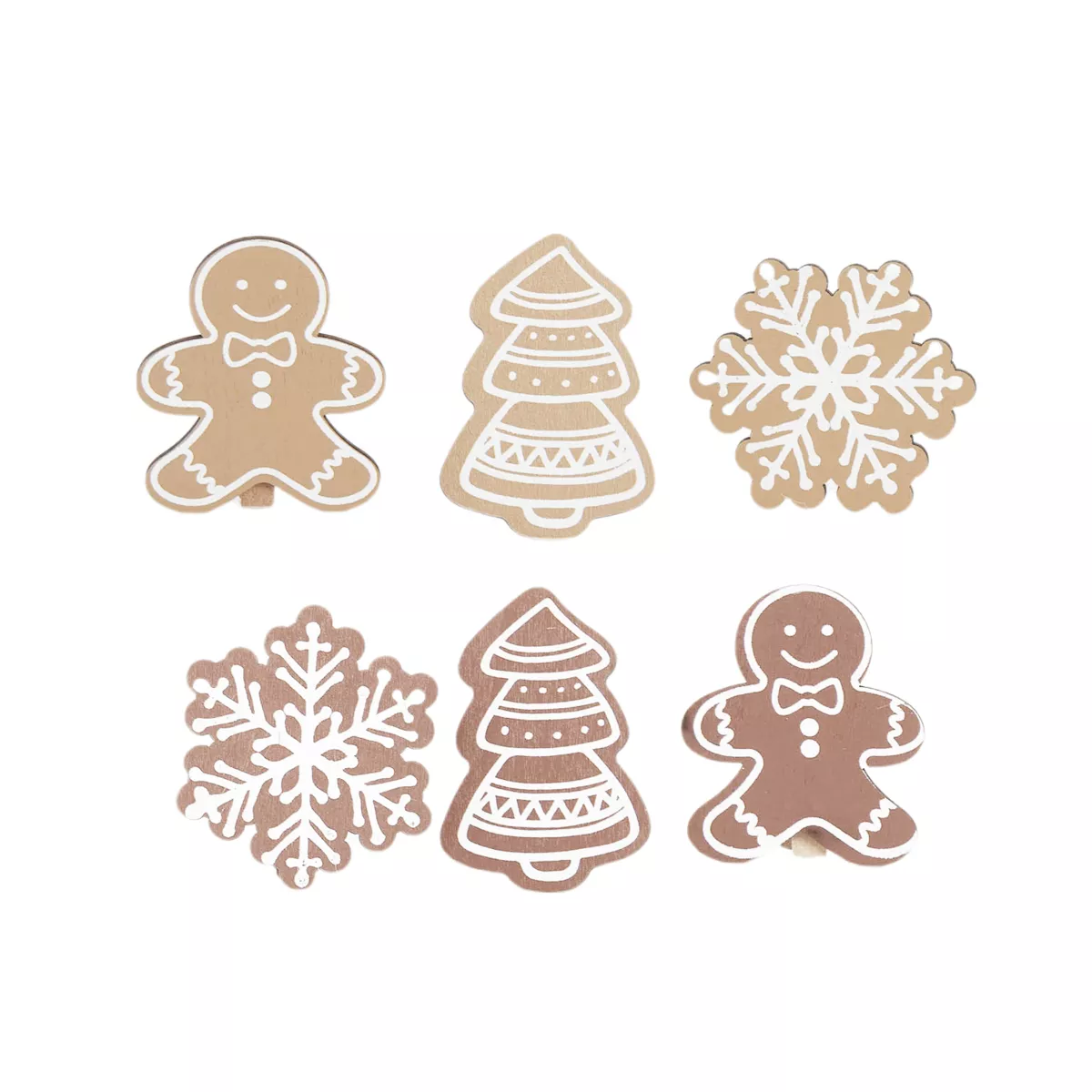 Set di 6 decorazioni da spargere (H12 cm) Golosità di Natale