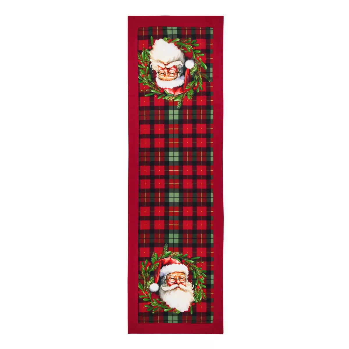 Runner da tavola in cotone (150 x 45 cm) Babbo Natale Harold Bordeaux
