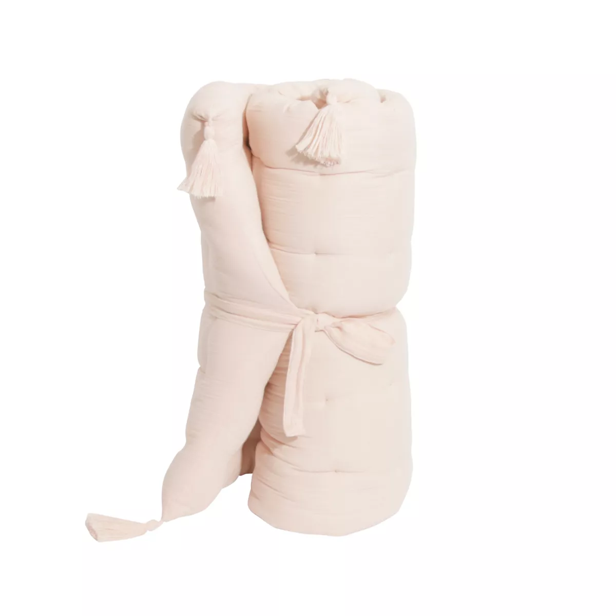 Matelas de sol gaze de coton (60 x 120 cm) Gaïa Rose poudré