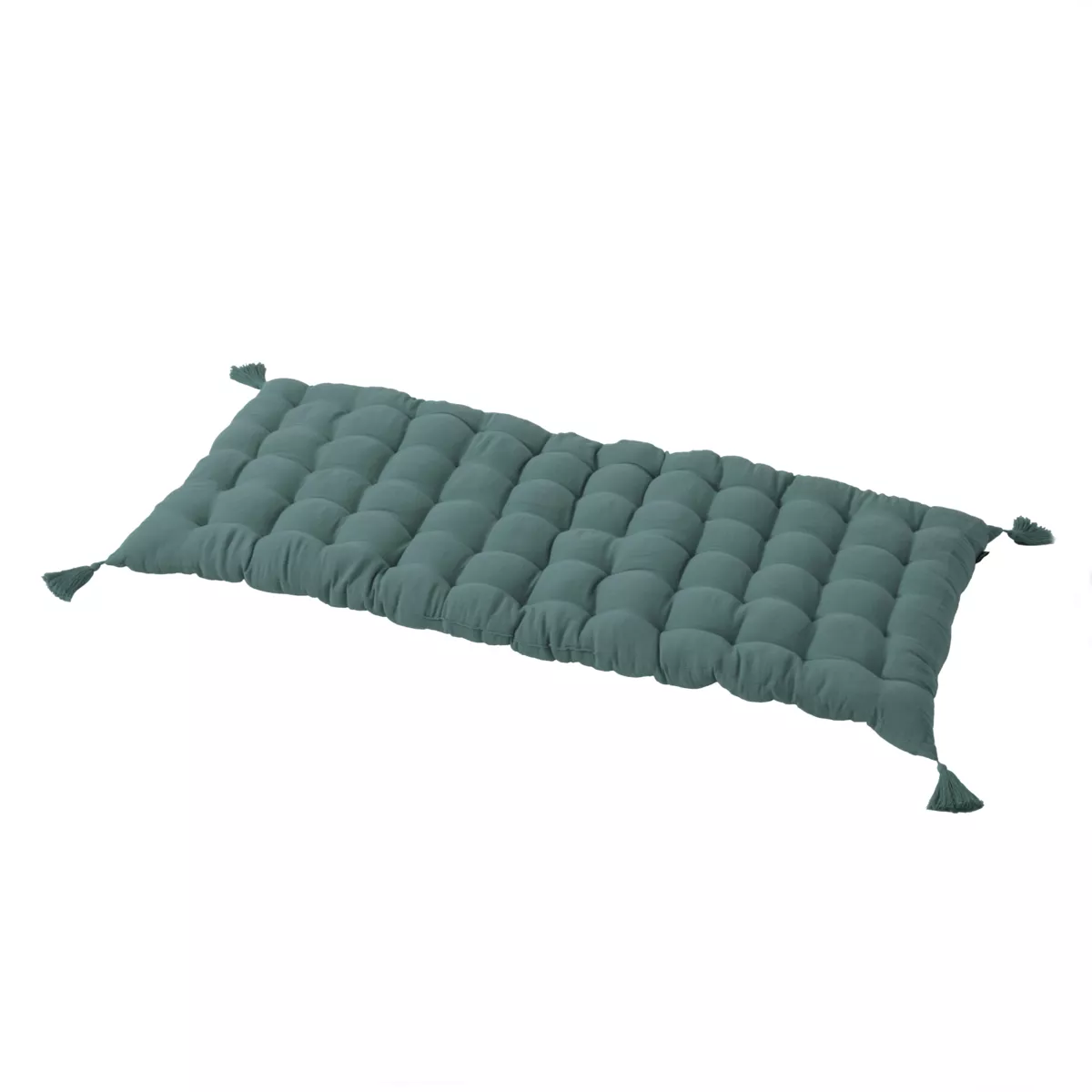 Matelas de sol gaze de coton (60 x 120 cm) Gaïa Bleu canard