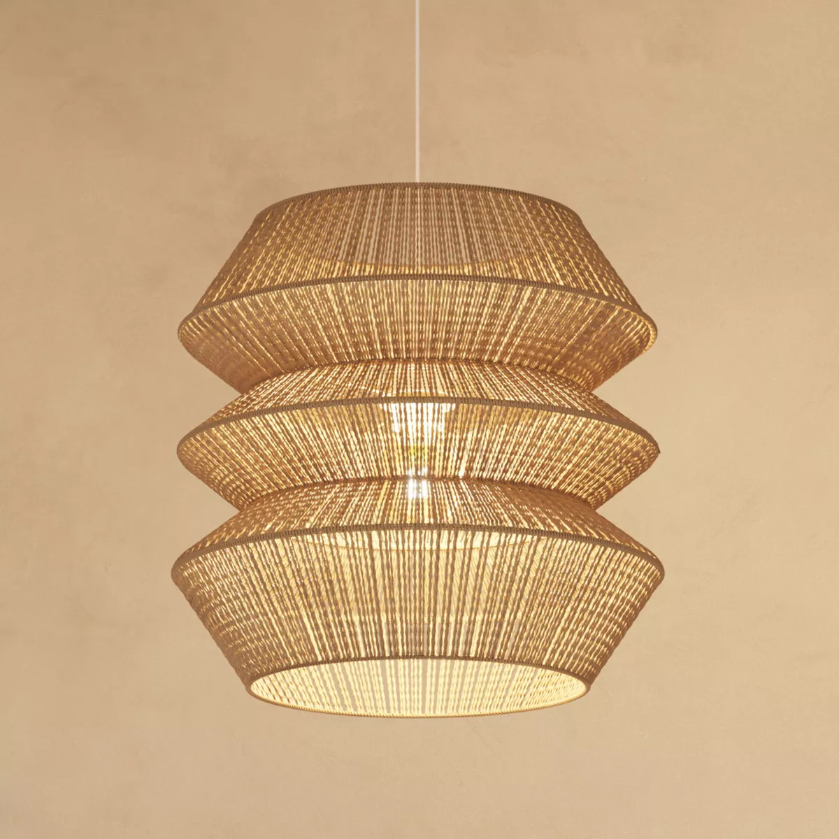 Jute hanglamp (D38 cm) Liza Beige