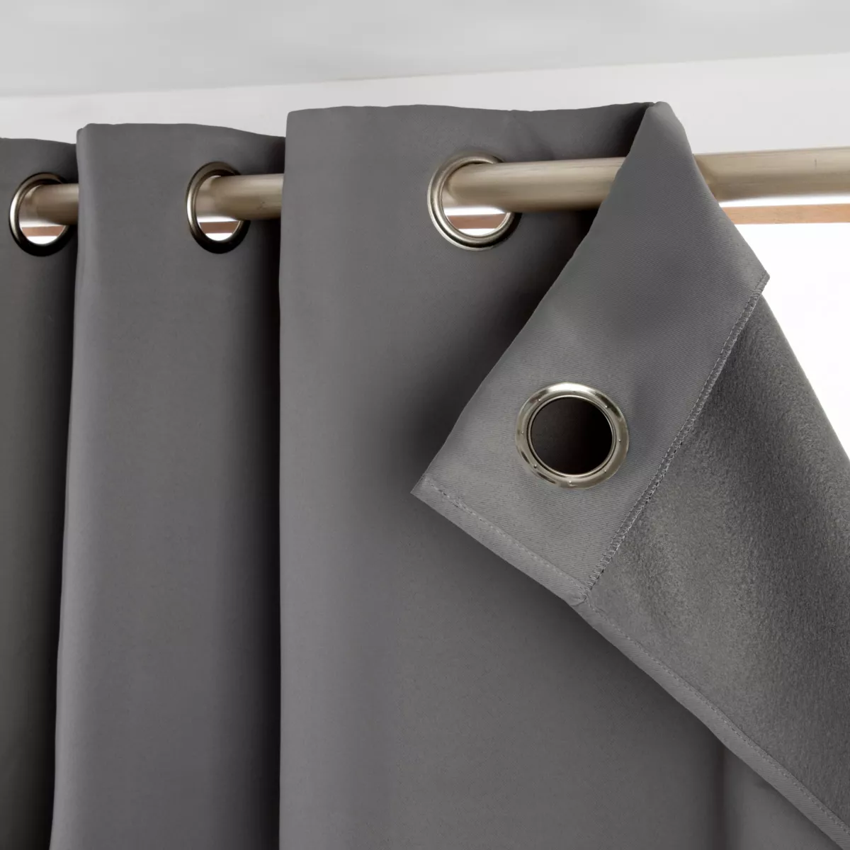 Rideau obscurcissant thermique (140 x 240 cm) Calore Gris anthracite