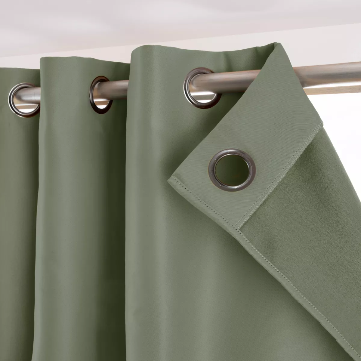 Rideau obscurcissant thermique (180 x 260 cm) Calore Vert kaki