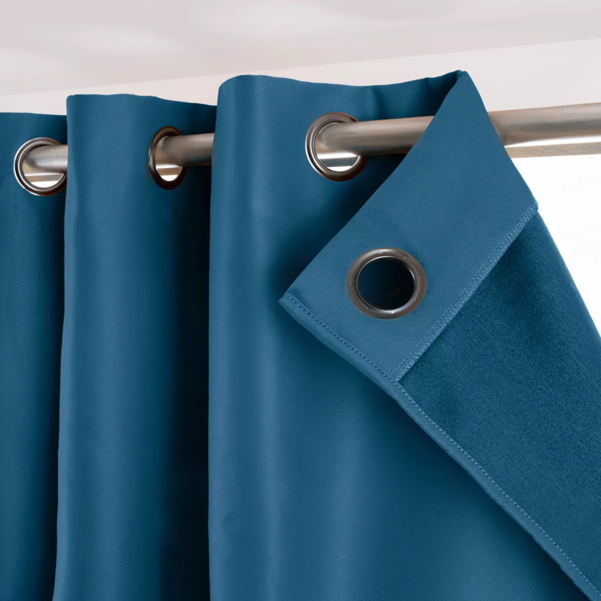 Cortina oscurecedora térmica (140 x 180 cm) Calore Azul petróleo