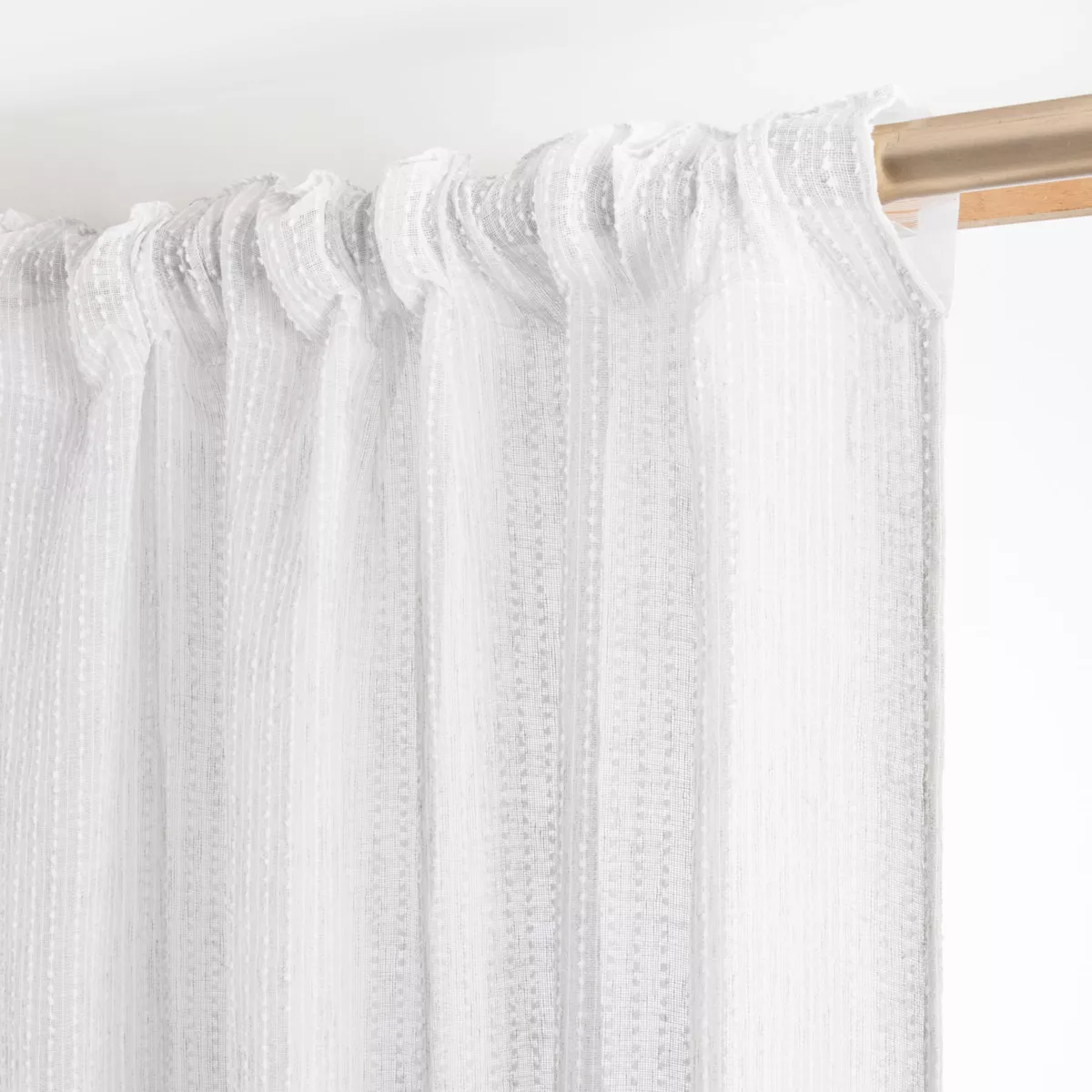 Gardine mit Kräuselband (140 x 240 cm) Arthur Weiß