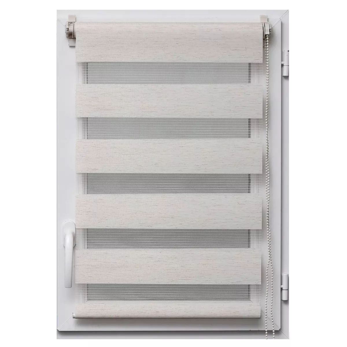 Estor enrollable  (60 x alto 90 cm) Día / Noche Beige veteado