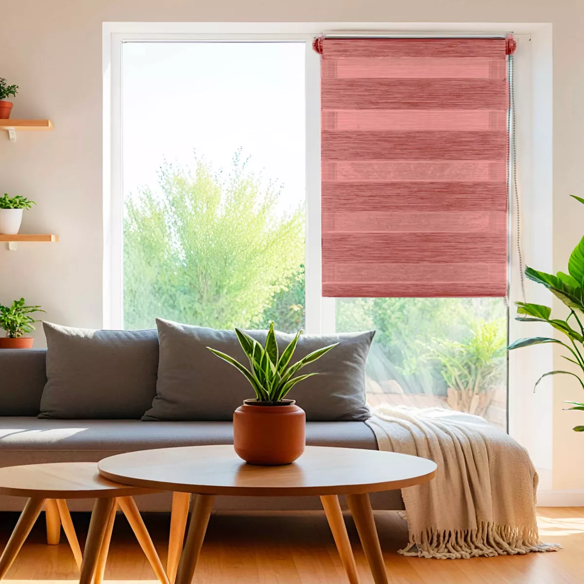 Doppelrollo Tag & Nacht (90 x H180 cm) Terrakotta