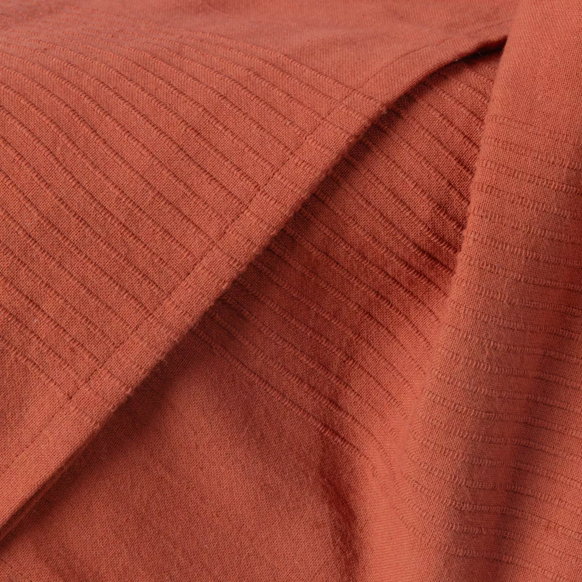 Copriletto cotone (220 x 250 cm) Léa Terracotta