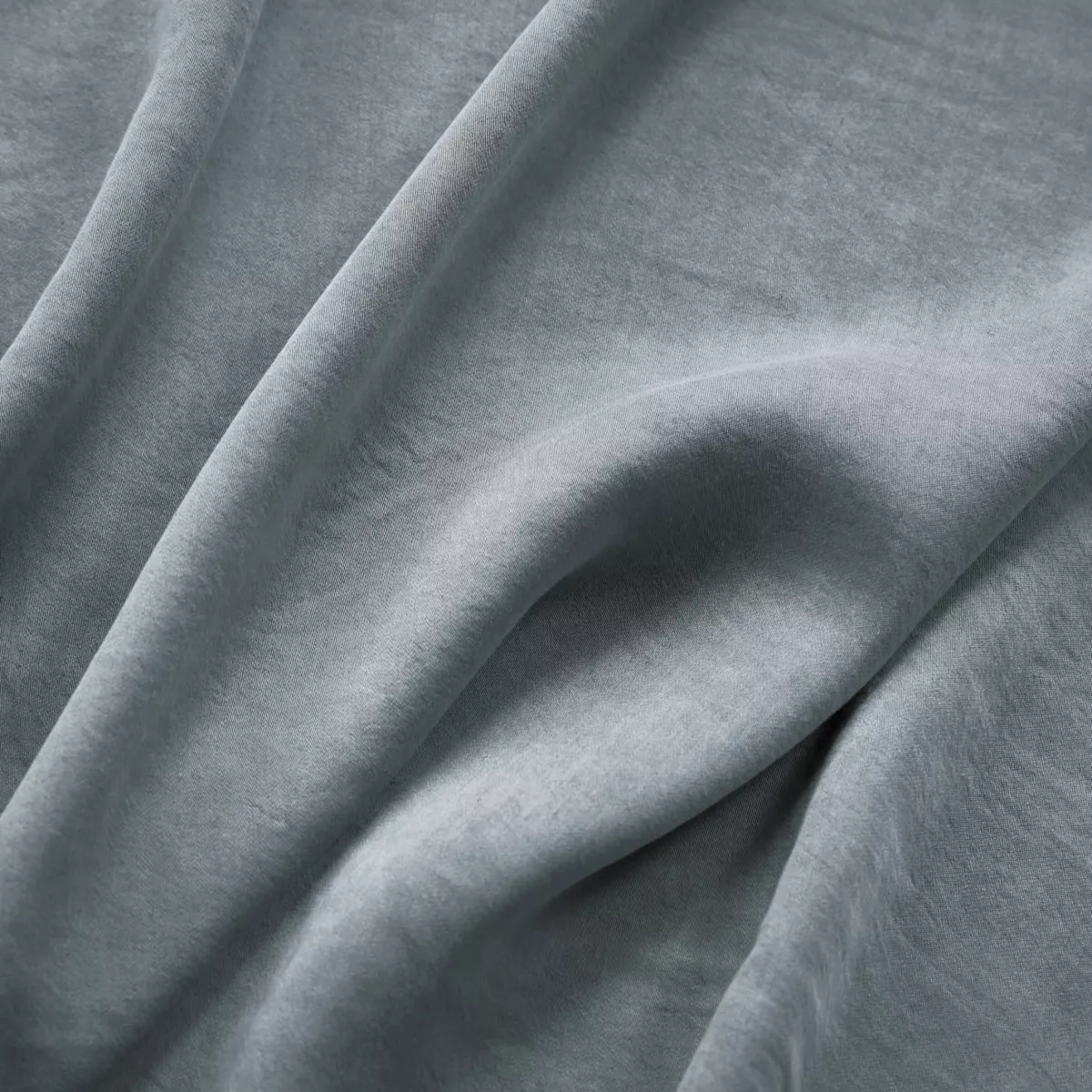 Funda nórdica lyocell Tencel™ lavado (240 x 220 cm) Olivia Azul piedra