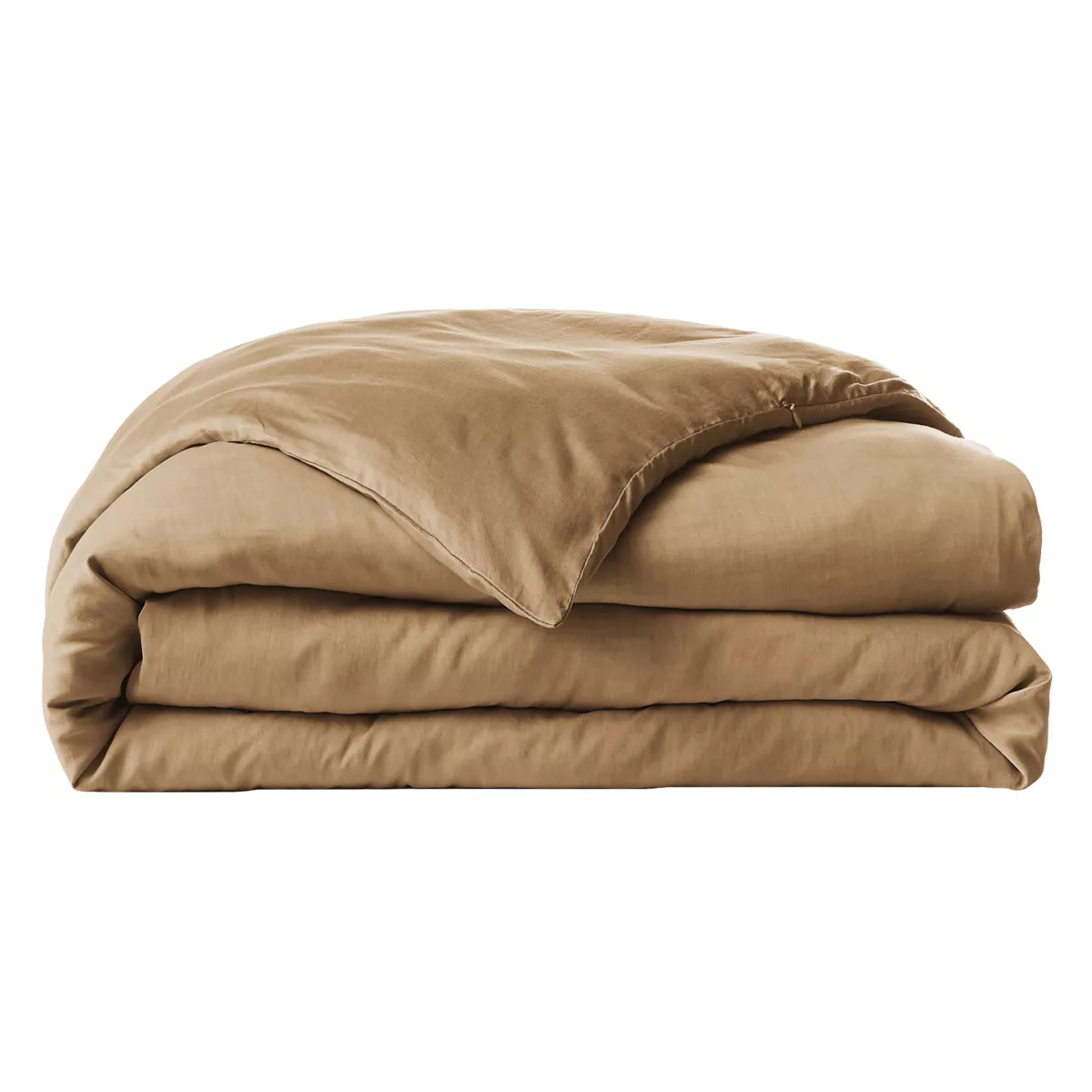 Bettbezug aus gewaschenem TENCEL™ Lyocell (140 x 200 cm) Olivia Camel