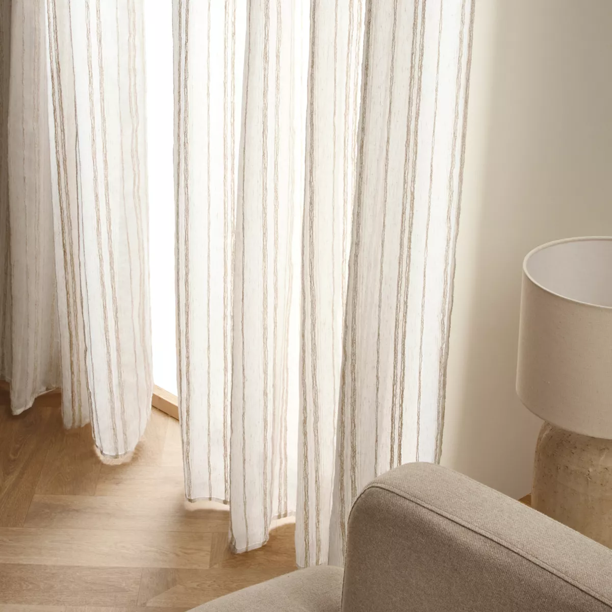 Visillo con ojales (180 x 240 cm) Théo Beige