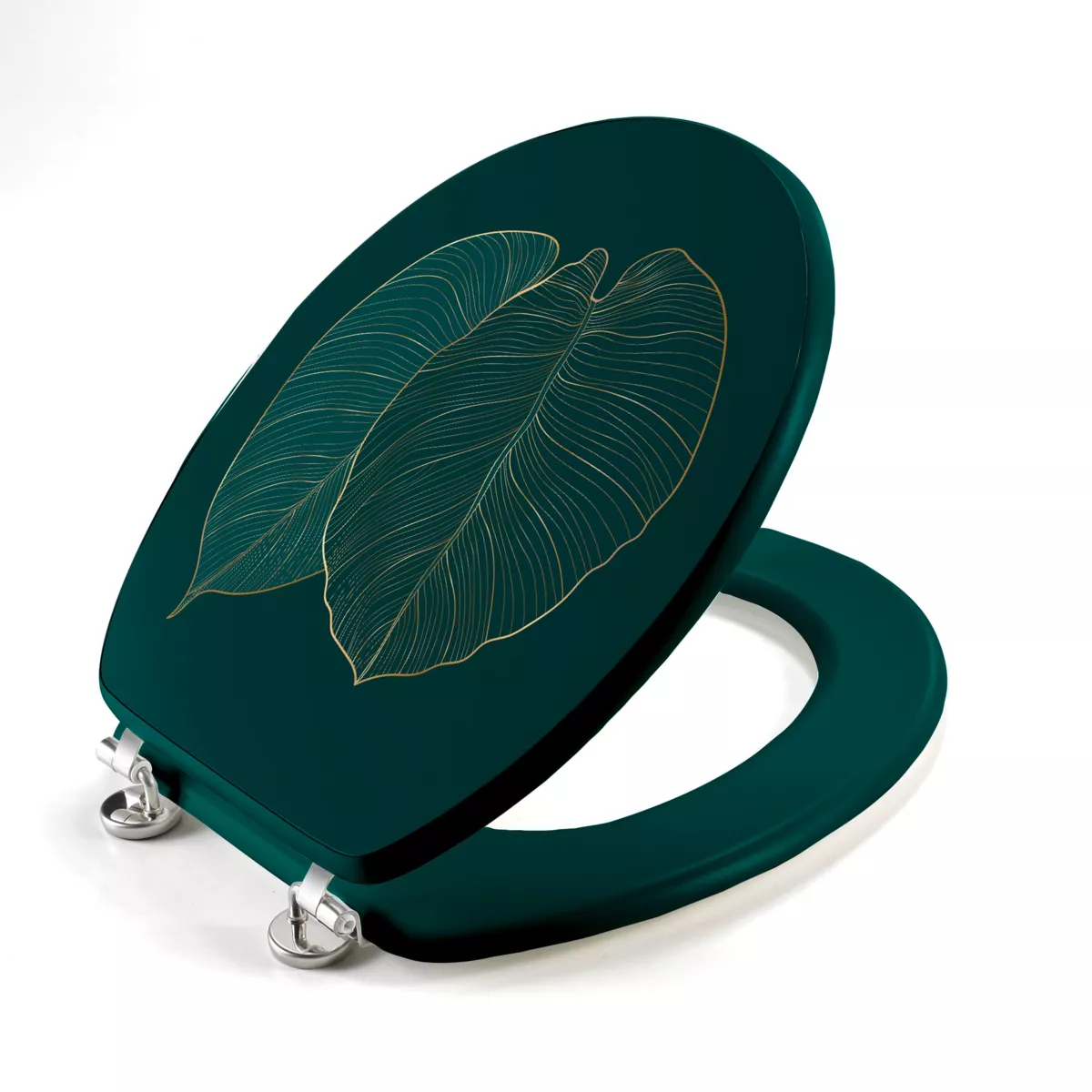 Tapa de inodoro de madera (37 x 46 cm) Jade Verde