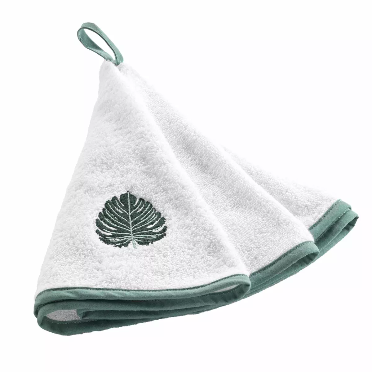 Essuie-Main Rond (¯ 60 cm) Ardenia Sauge, Eponge BrodŽe