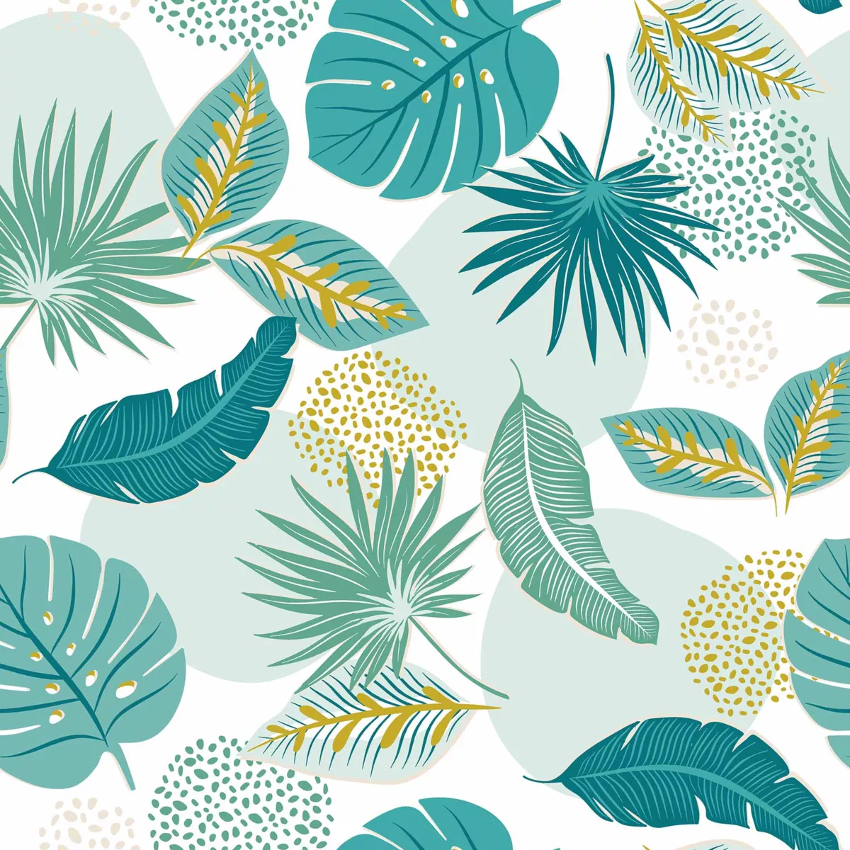 Nappe Ronde (¯ 160 cm) Plantania Bleu, PVC Textilia