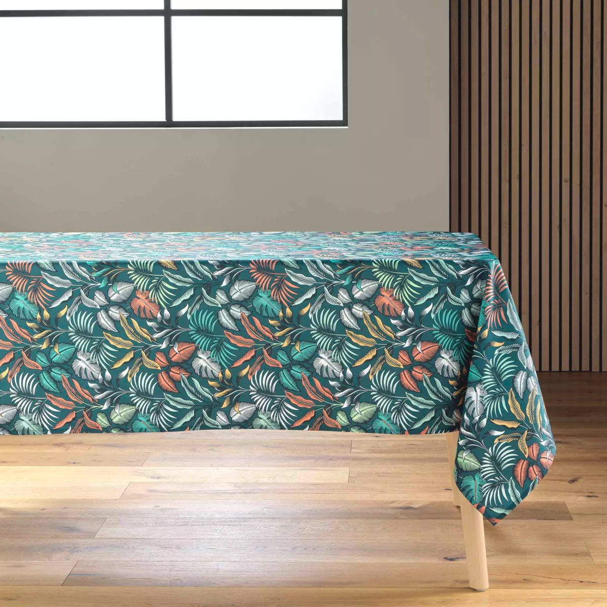 Nappe Rectangle (145 x 240 cm) Stylis Bleu, Polyester ImprimŽ
