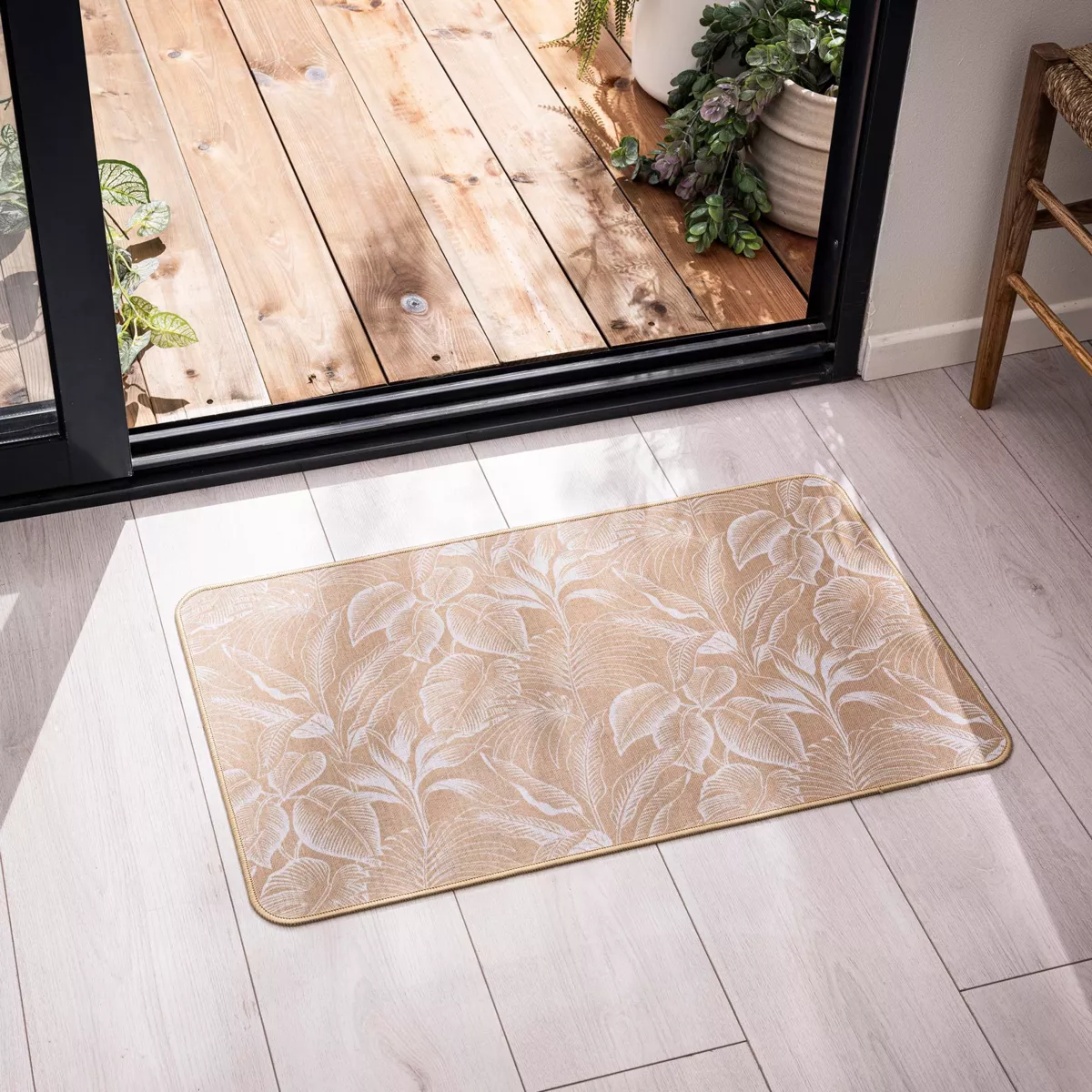 Tapis Rectangle (45 x 75 cm) Stylis Blanc, TissŽ ImprimŽ