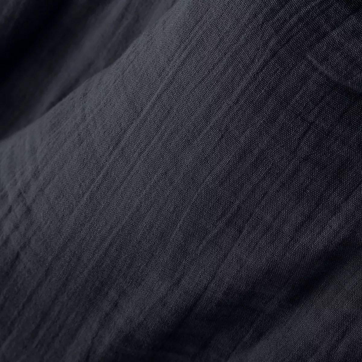 Spannbettlaken aus Baumwoll-Gaze (140 x 200 cm) Gaïa Dunkelblau