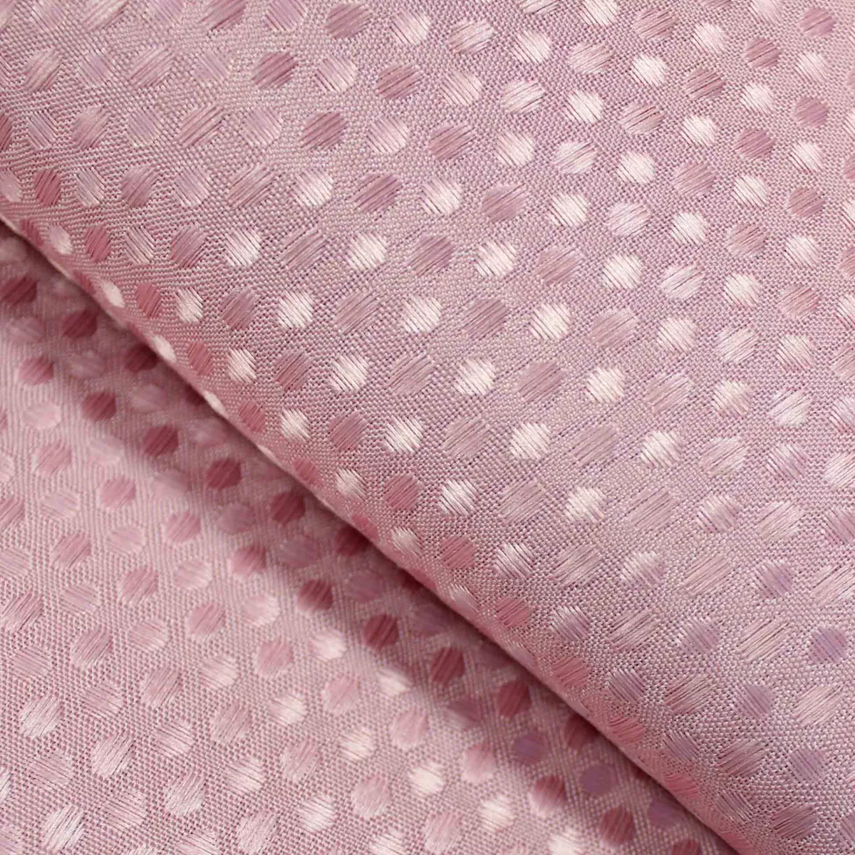 Rideau de Douche avec Crochets (180 x 200 cm) Quartz Rose Poudre, Jacquard